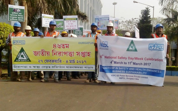 NTPC GE Power Services Private Limited celebrates the 46th National Safety Week at all its sites across India